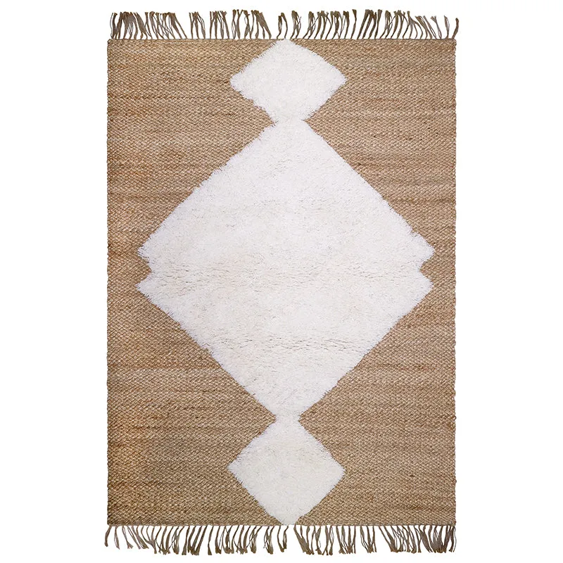 nattiot-elton-tapis-jute-laine-naturel-franges image 1