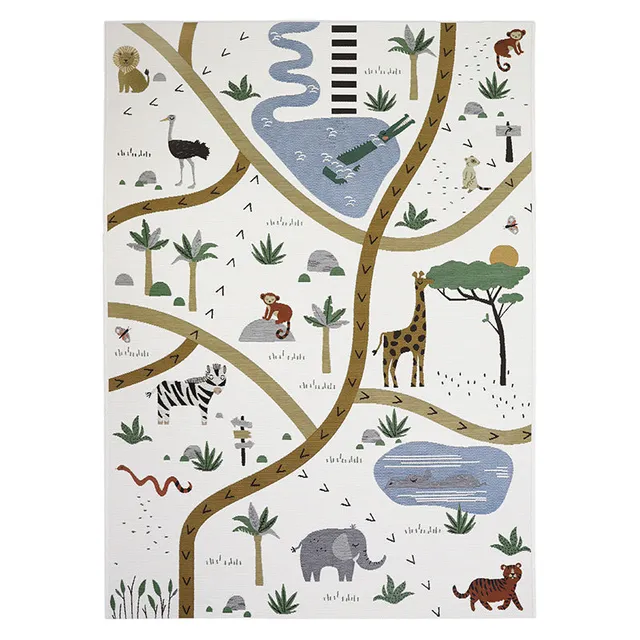 nattiot-little-savannah-tapis-de-jeu-enfant-indoor-outdoor-tiss-plat image 1