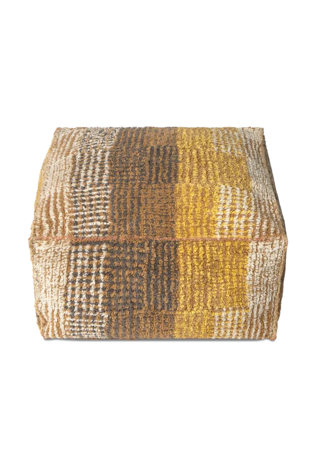lorena-canals-city-r-versible-pouf-ochre-tuft-2-faces image 1