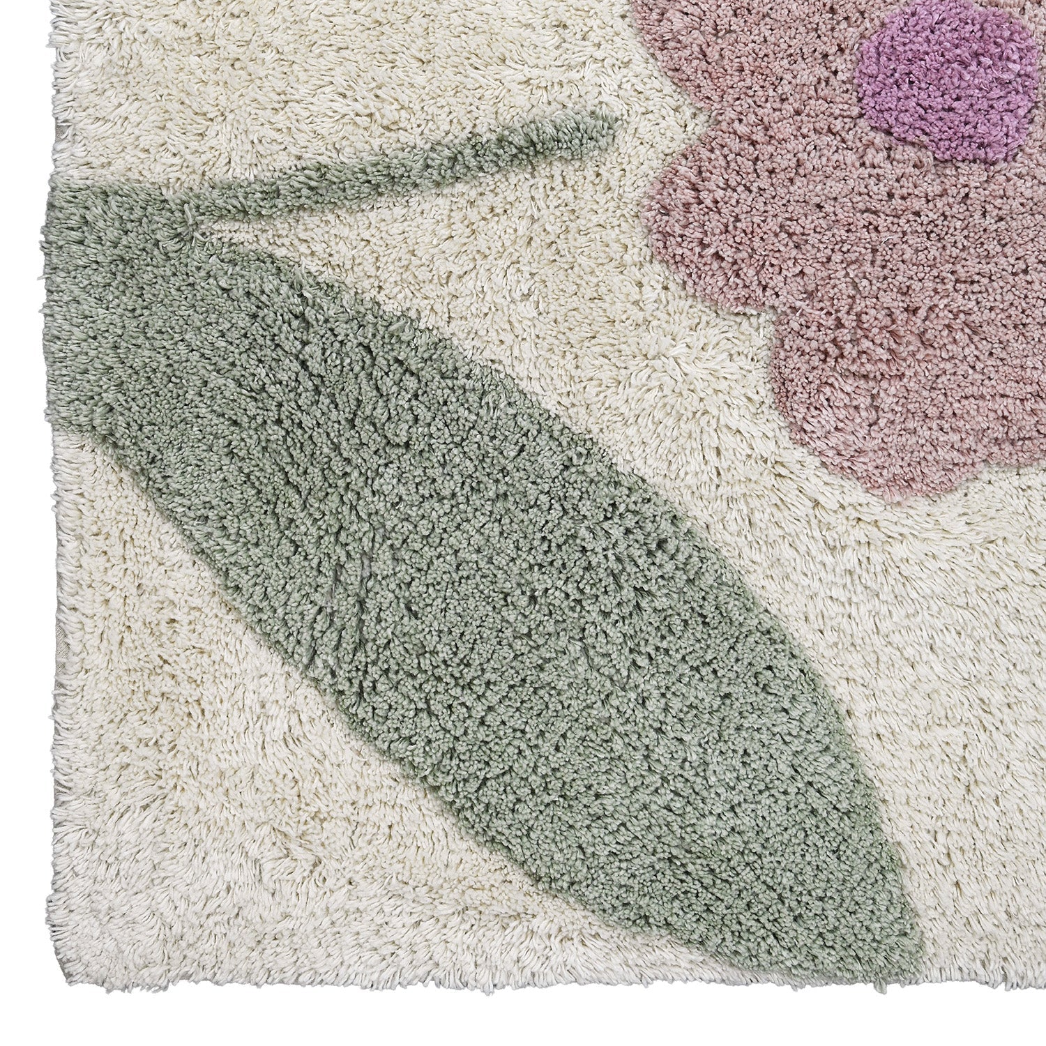 nattiot-sunny-flowers-rose-tapis-enfant-100x150-cm-coton-fleurs image 5