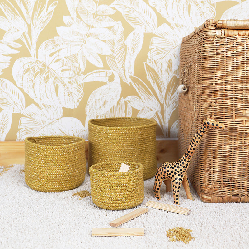 nattiot-ilse-miel-set-3-paniers-rangement-corde-coton image 2