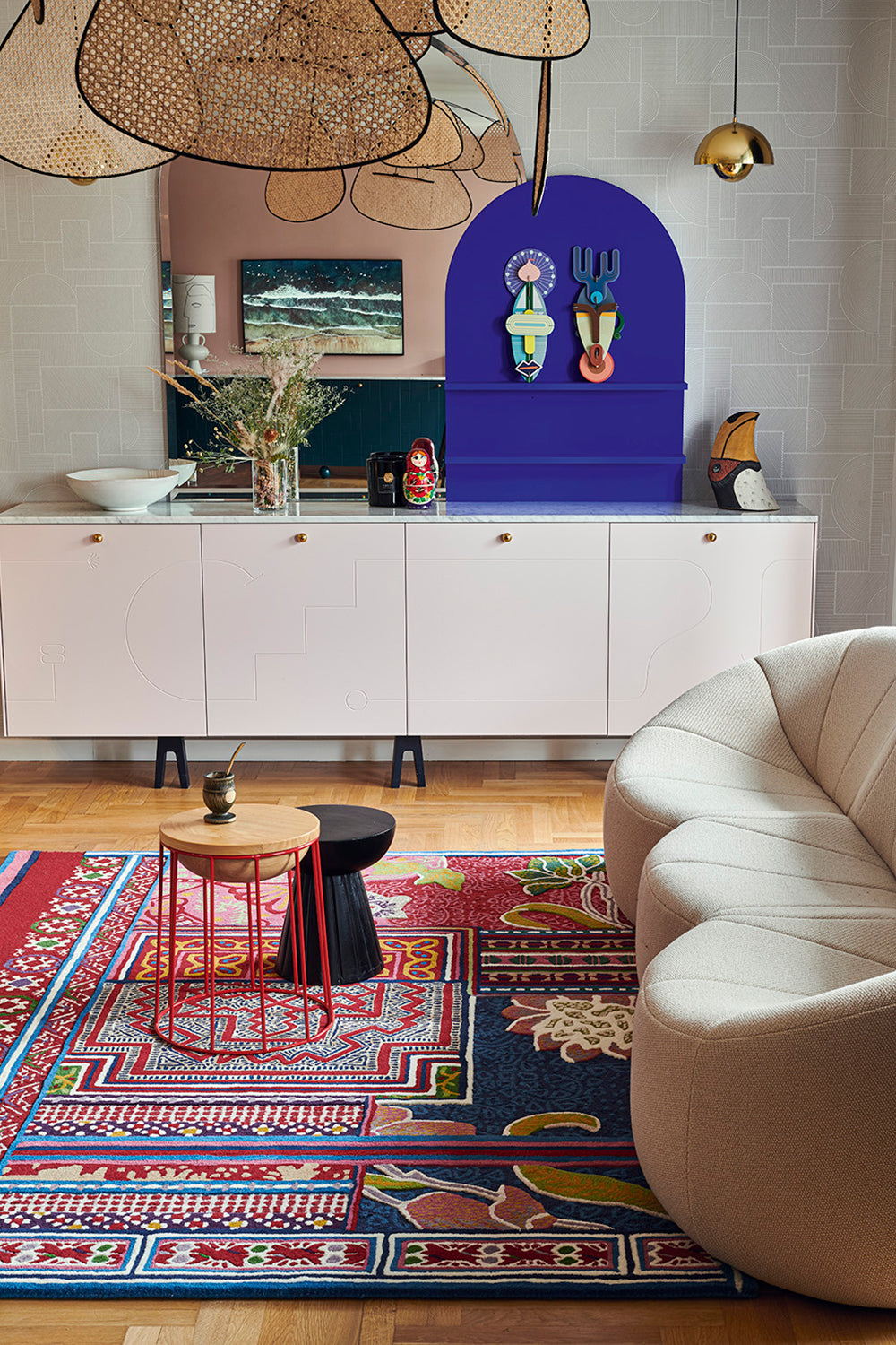 toulemonde-bochart-baya-tapis-rouge-laine-et-soie-v-g-tale image 3