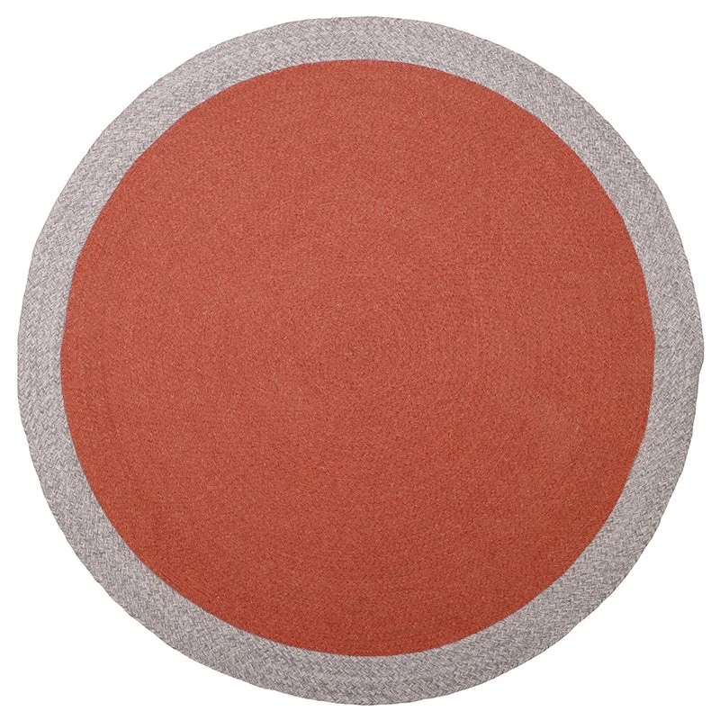 nattiot-nolan-rouille-tapis-rond-laine-tress image 1