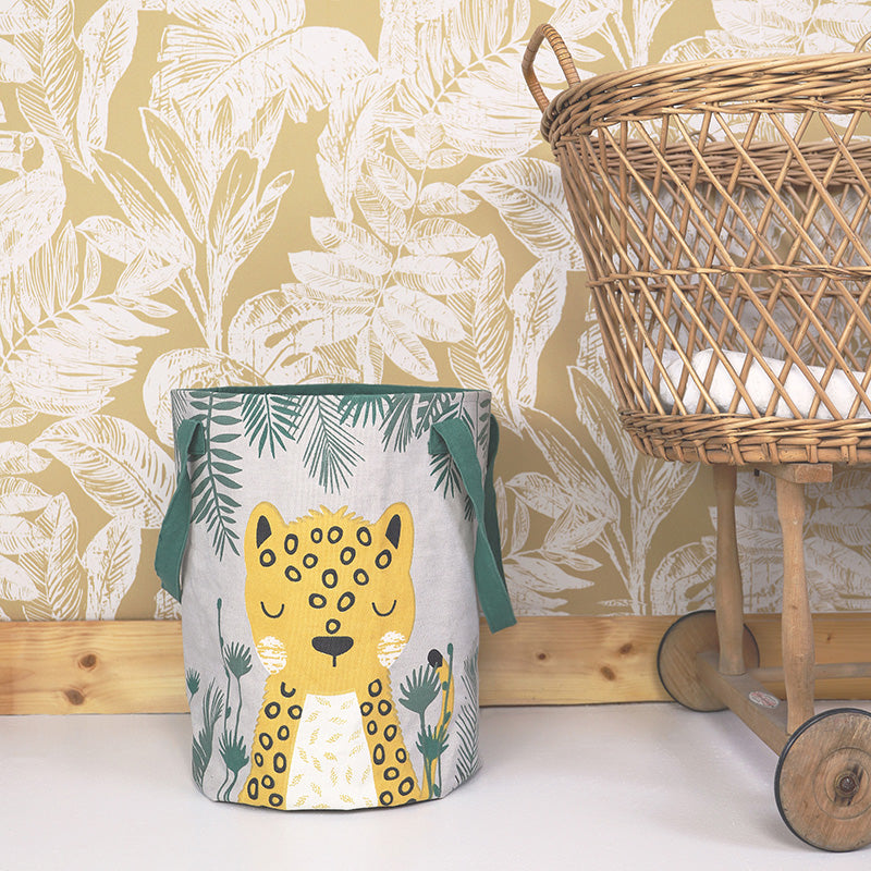 nattiot-s-ren-panier-de-rangement-chambre-enfant-toile-coton image 2