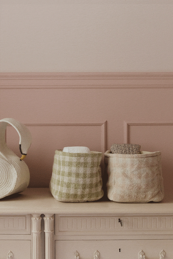 lorena-canals-panier-matelass-rose-rangement-b-b image 3
