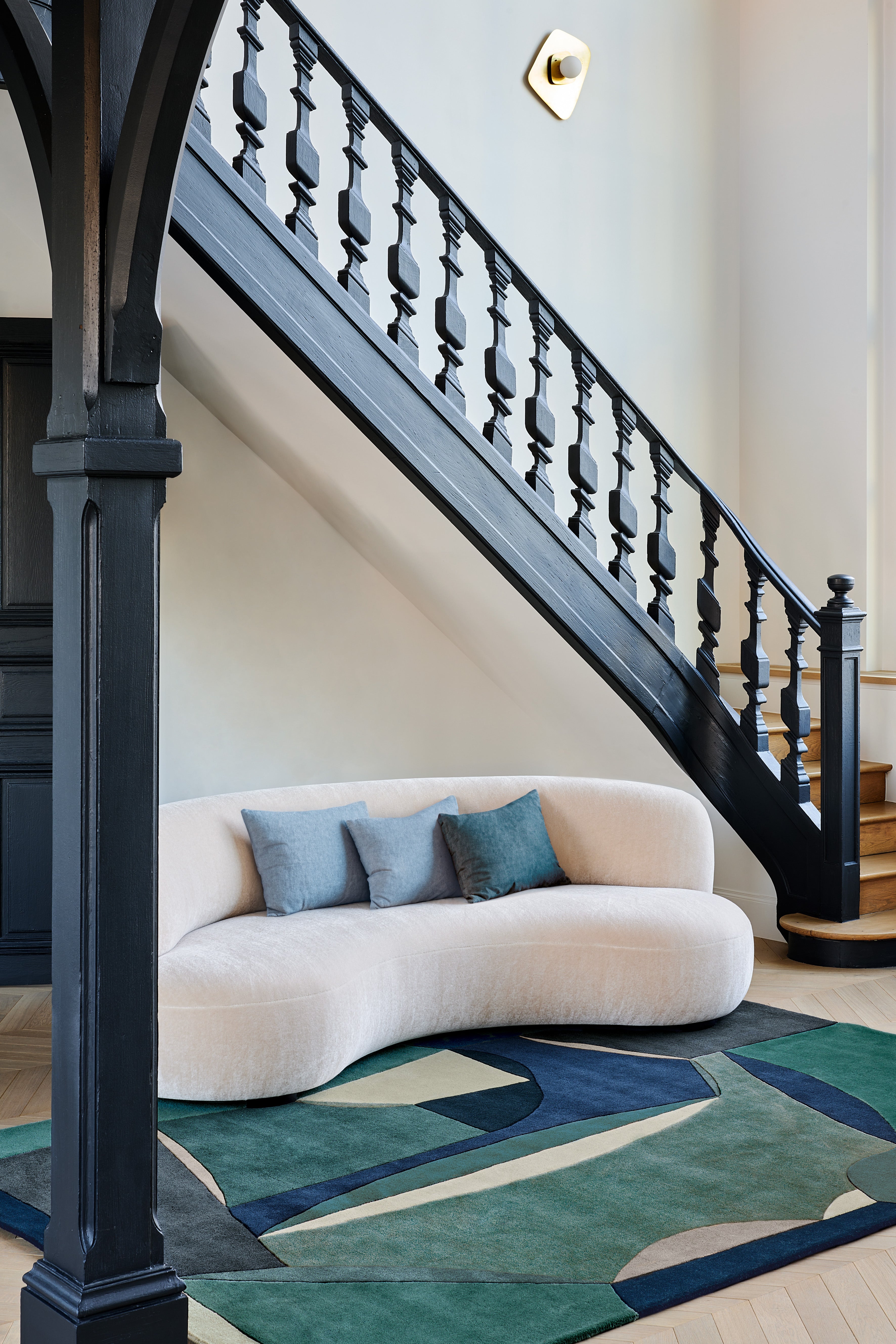 toulemonde-bochart-polia-tapis-bleu-laine-tuft-main image 2