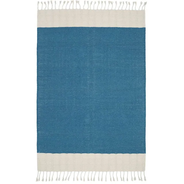 nattiot-lucia-bleu-tapis-chambre-coton-tiss-rectangulaire-recycl image 1