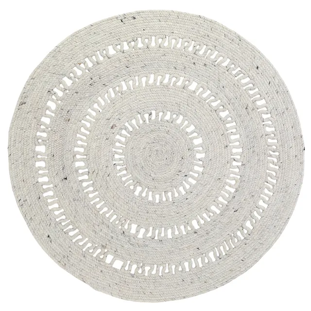 nattiot-bibek-naturel-s-tapis-laine-feutr-e-rond-ajour image 1