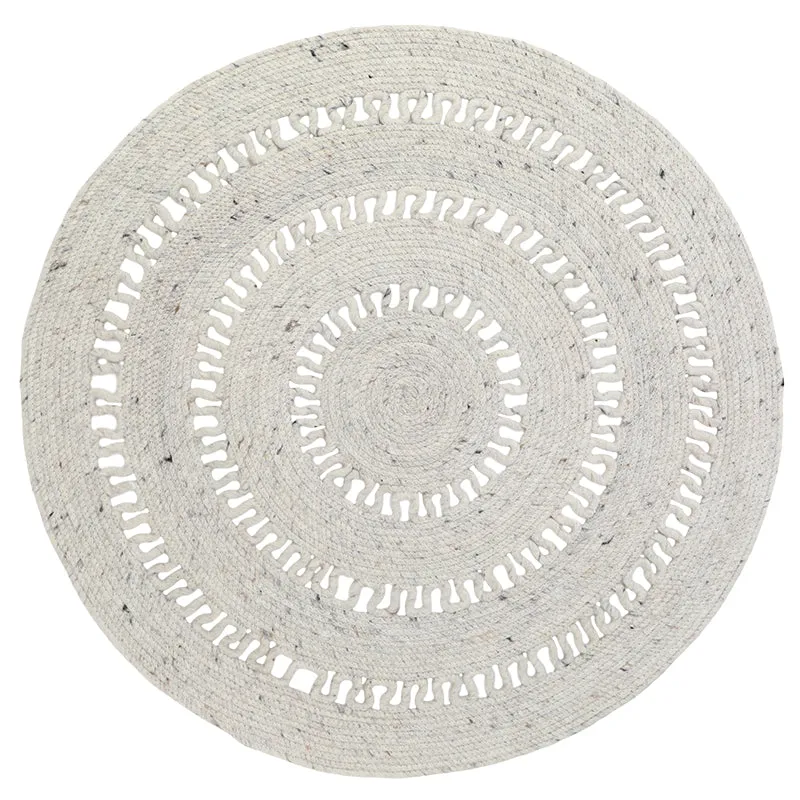 nattiot-bibek-naturel-s-tapis-laine-feutr-e-rond-ajour image 1