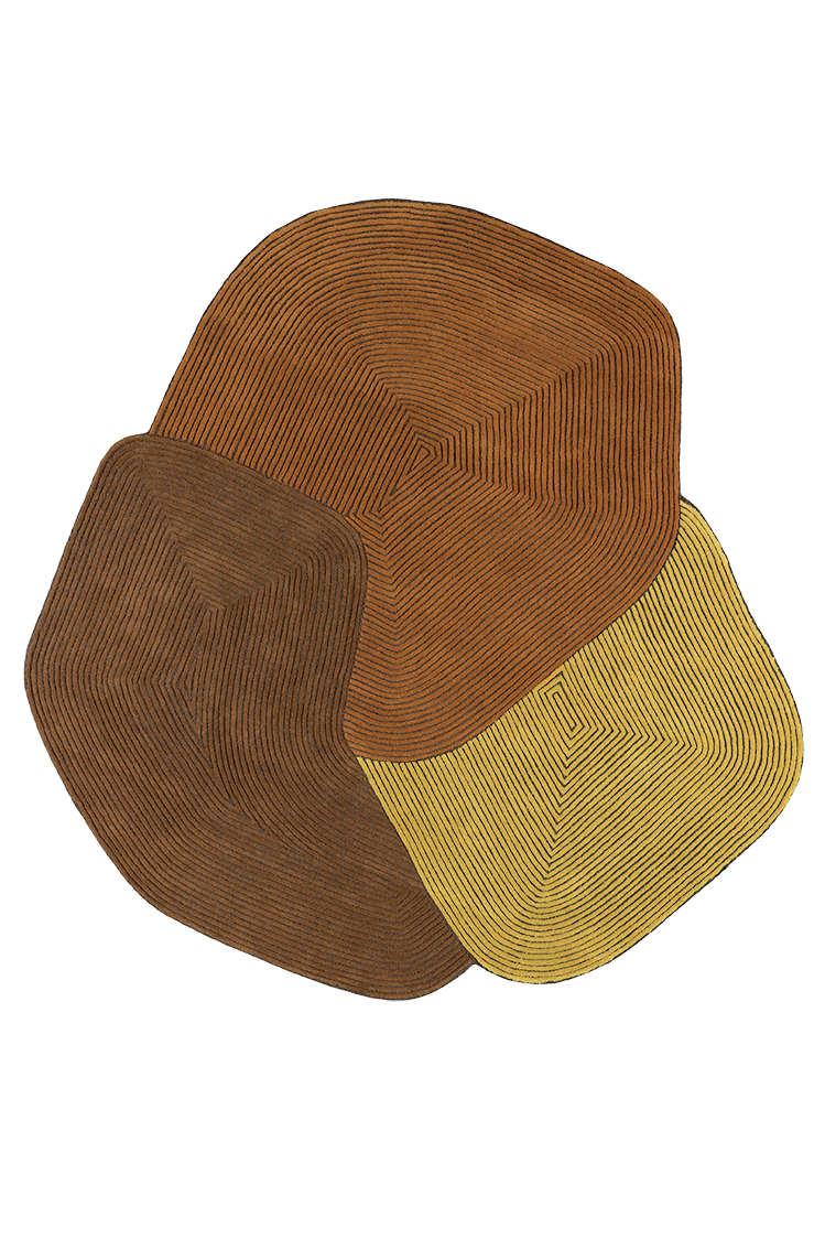 toulemonde-bochart-tumulus-tapis-jaune-laine-tuft-main-samuel-accoceberry image 1