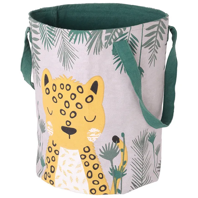 nattiot-s-ren-panier-de-rangement-chambre-enfant-toile-coton image 1