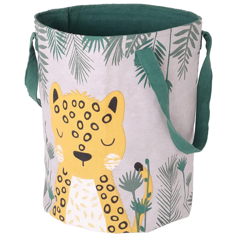 nattiot-s-ren-panier-de-rangement-chambre-enfant-toile-coton image 1