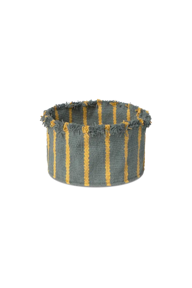 lorena-canals-panier-terrazo-petit-panier-coton-franges image 1