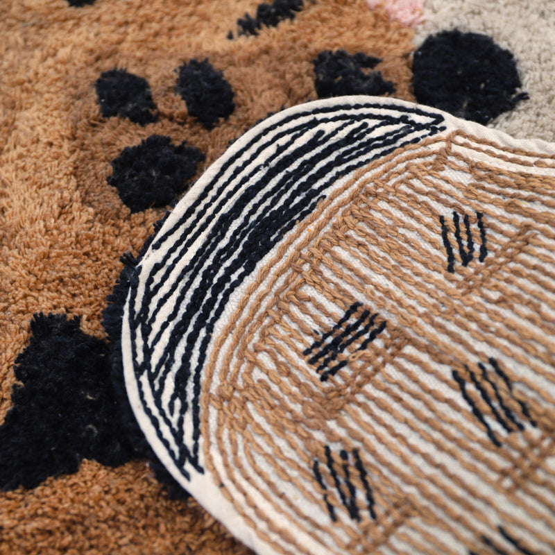 nattiot-little-cheetah-tapis-enfant-coton-lavable-tuft-main image 6