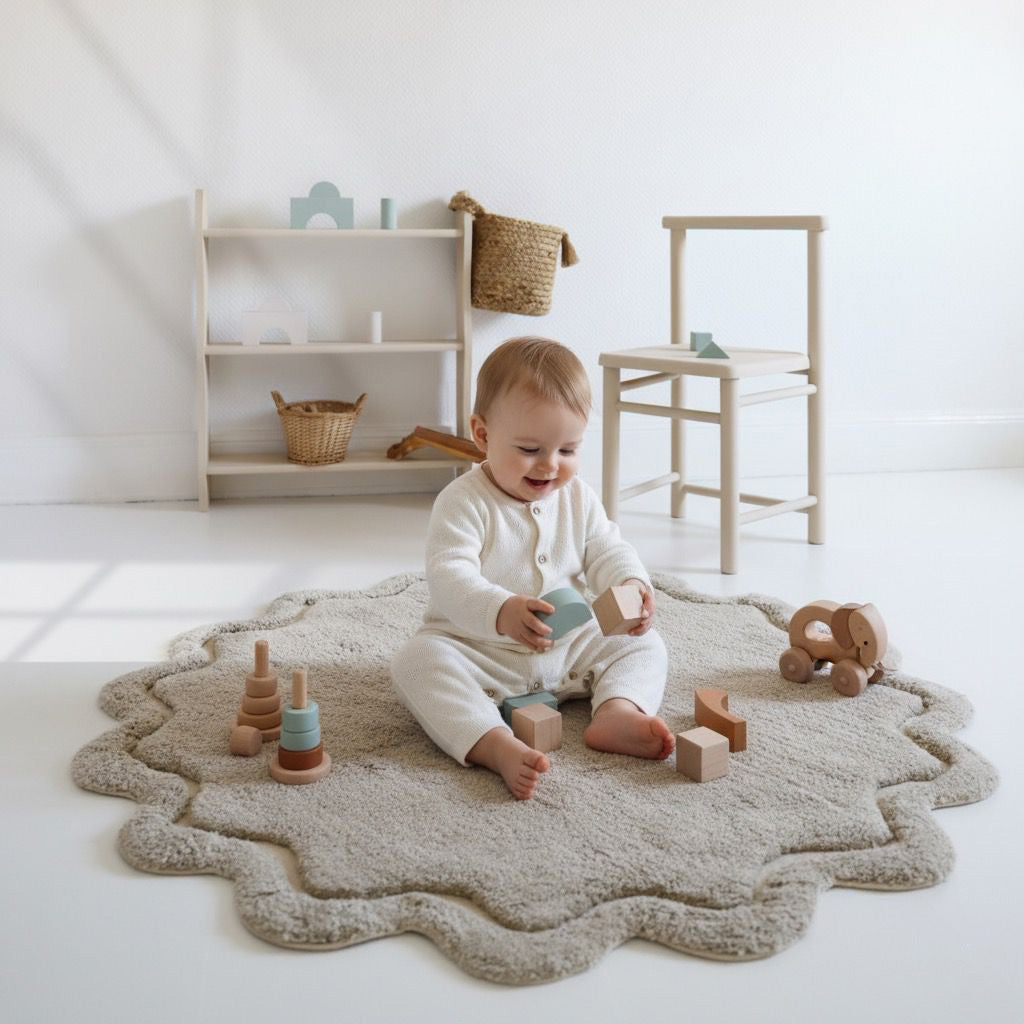 nattiot-sweet-april-lin-tapis-enfant-coton-lavable-rond image 3