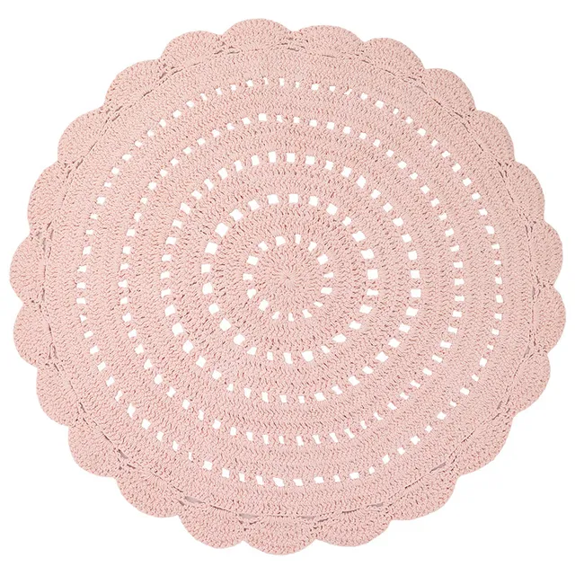 nattiot-alma-nude-tapis-chambre-enfant-coton-crochet-rond image 1