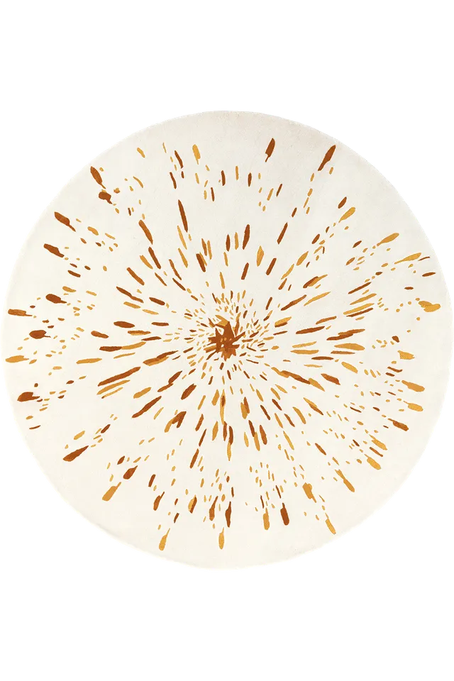 toulemonde-bochart-paint-rond-diam-tre-250-tapis-ocre-et-beige image 1