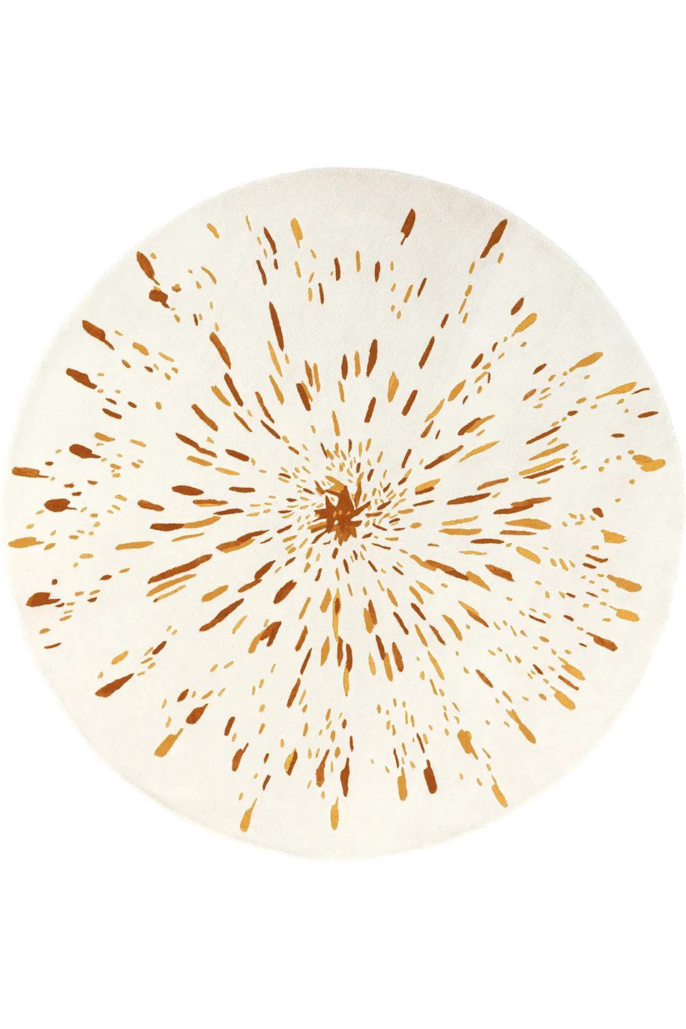 toulemonde-bochart-paint-rond-diam-tre-250-tapis-ocre-et-beige image 1
