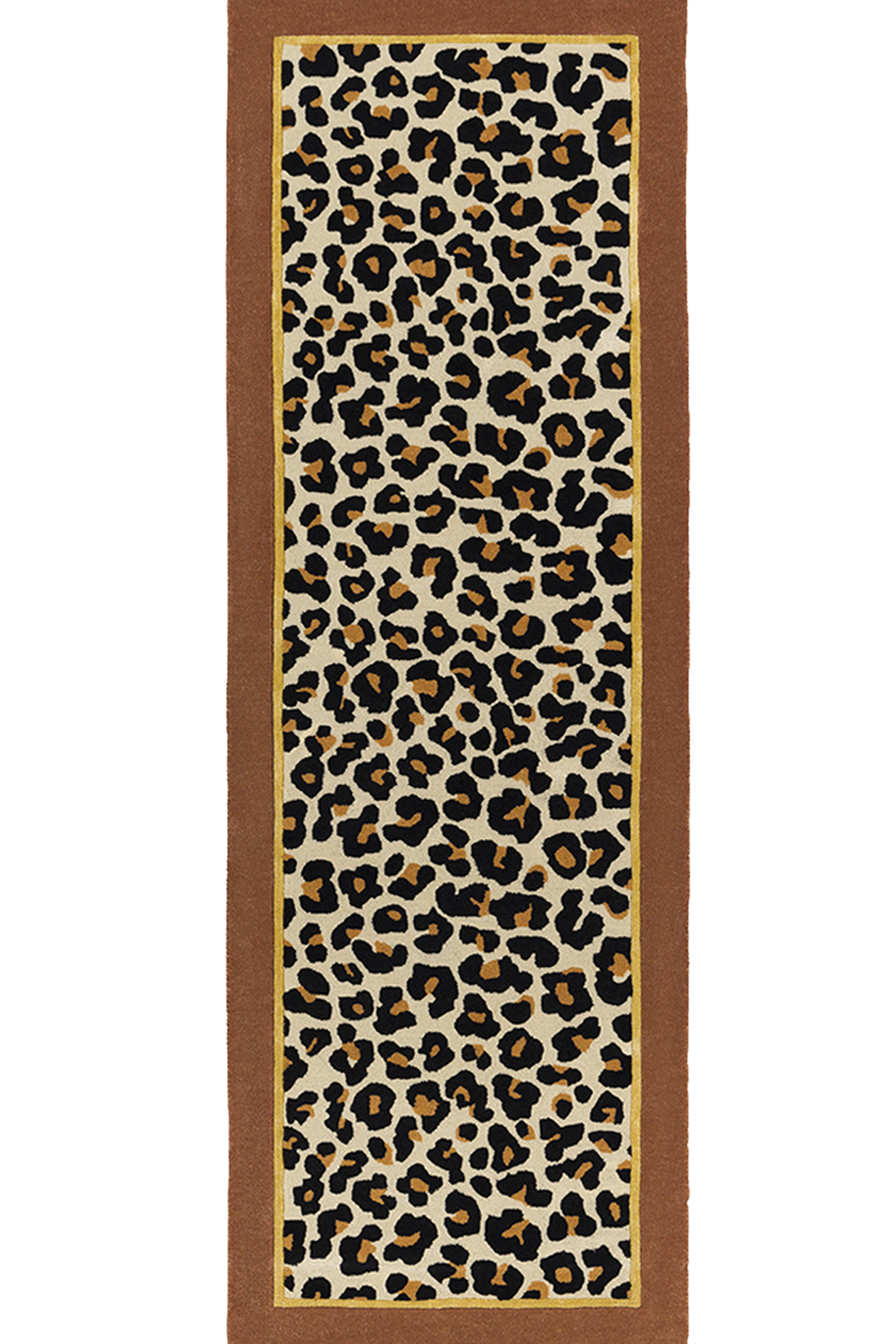 toulemonde-bochart-fauve-tapis-runner-beige-l-opard-80x240-laine-et-viscose image 1