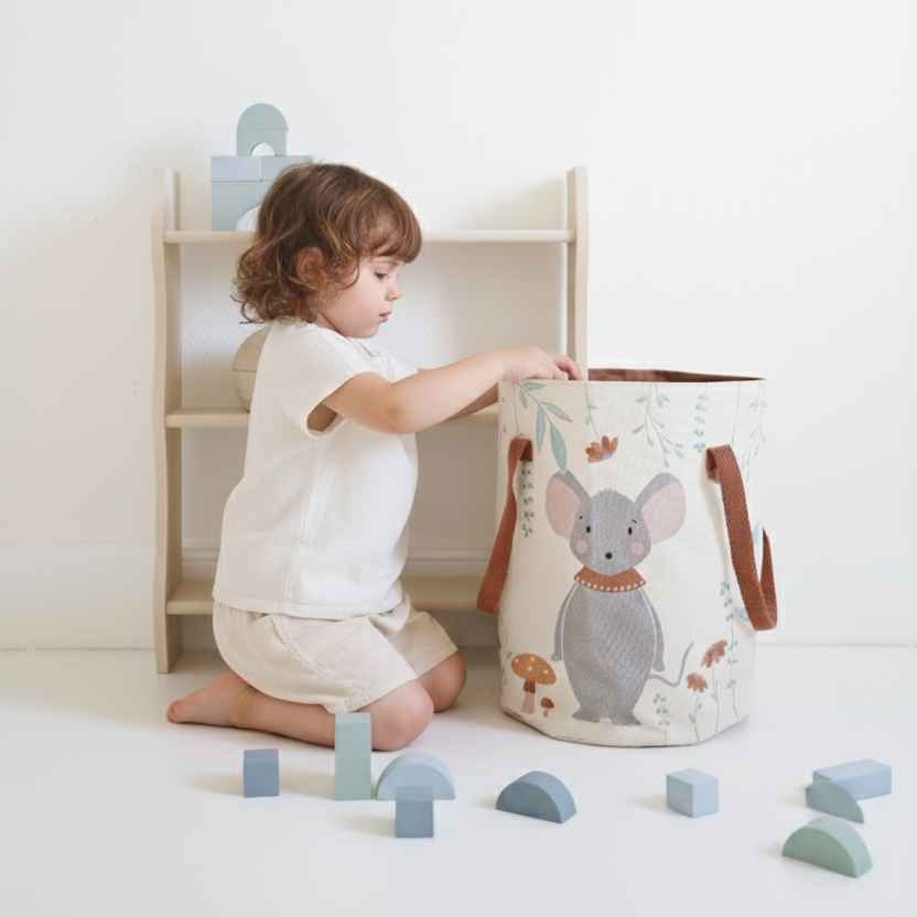 nattiot-poly-panier-de-rangement-chambre-enfant-coton image 2