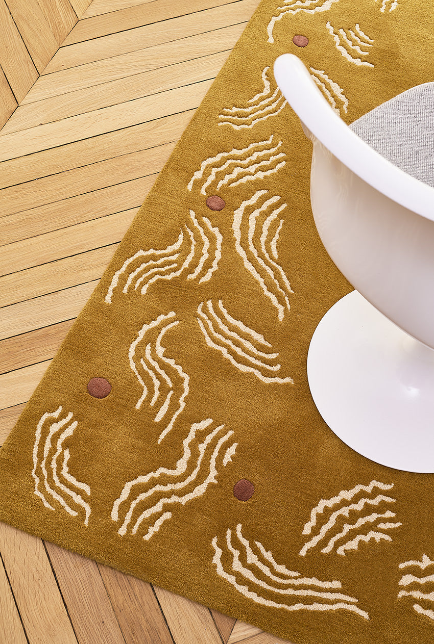 toulemonde-bochart-esterel-miel-tapis-en-laine-tuft-main-doroth-e-delaye image 3