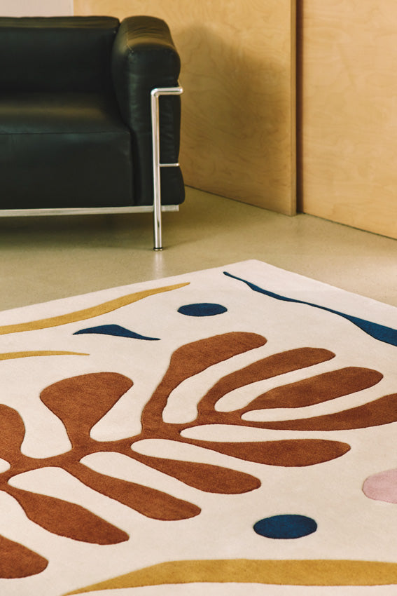 toulemonde-bochart-corail-tapis-laine-ocre-tuft-main image 4