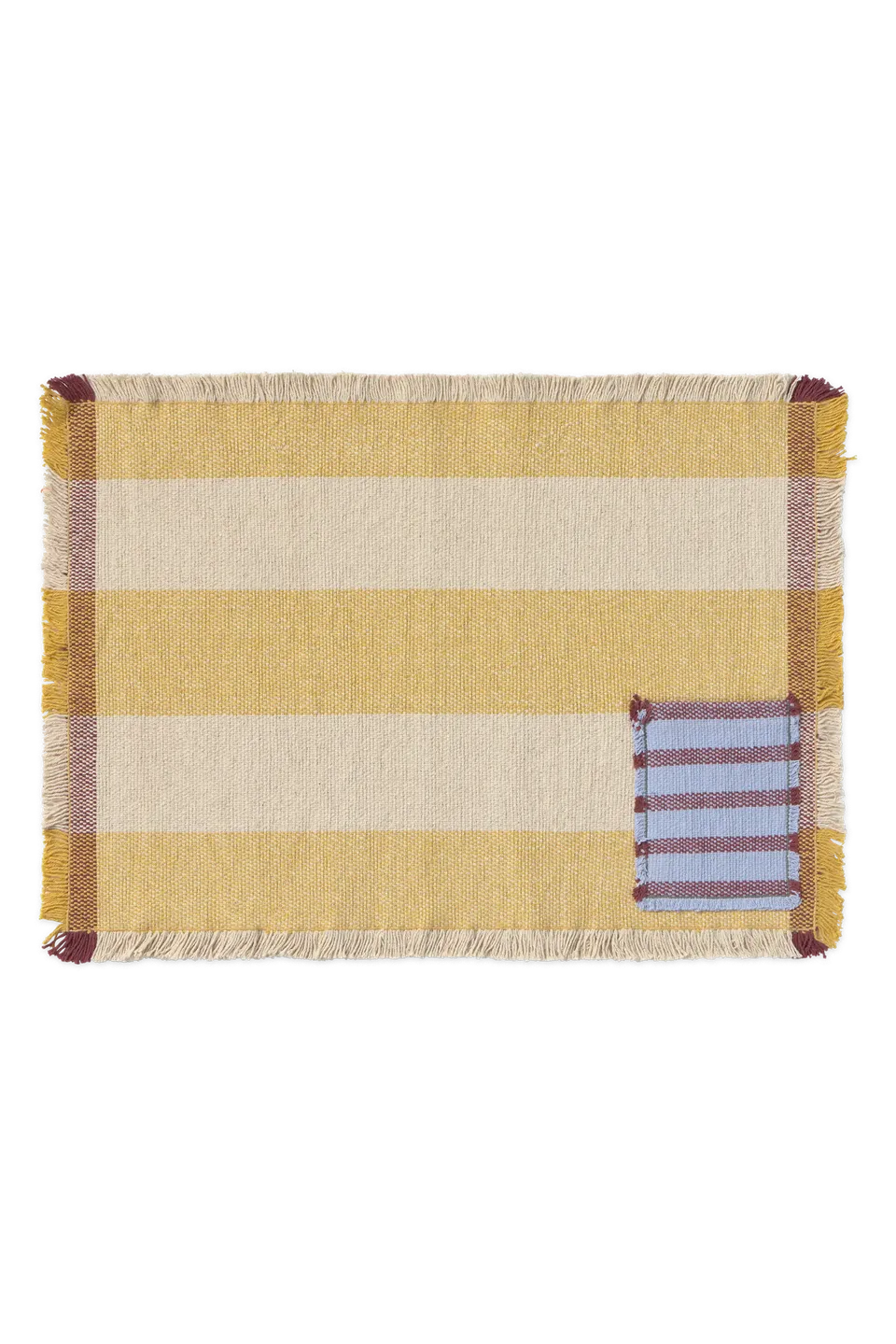 lorena-canals-pack-de-2-sets-de-table-handloom-avec-poche-honey image 1