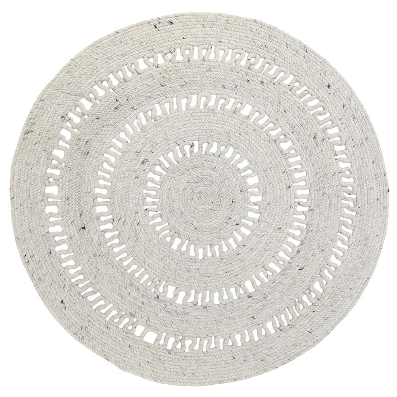 nattiot-bibek-naturel-m-tapis-rond-laine-feutr-e-ajour-e-fait-main image 1
