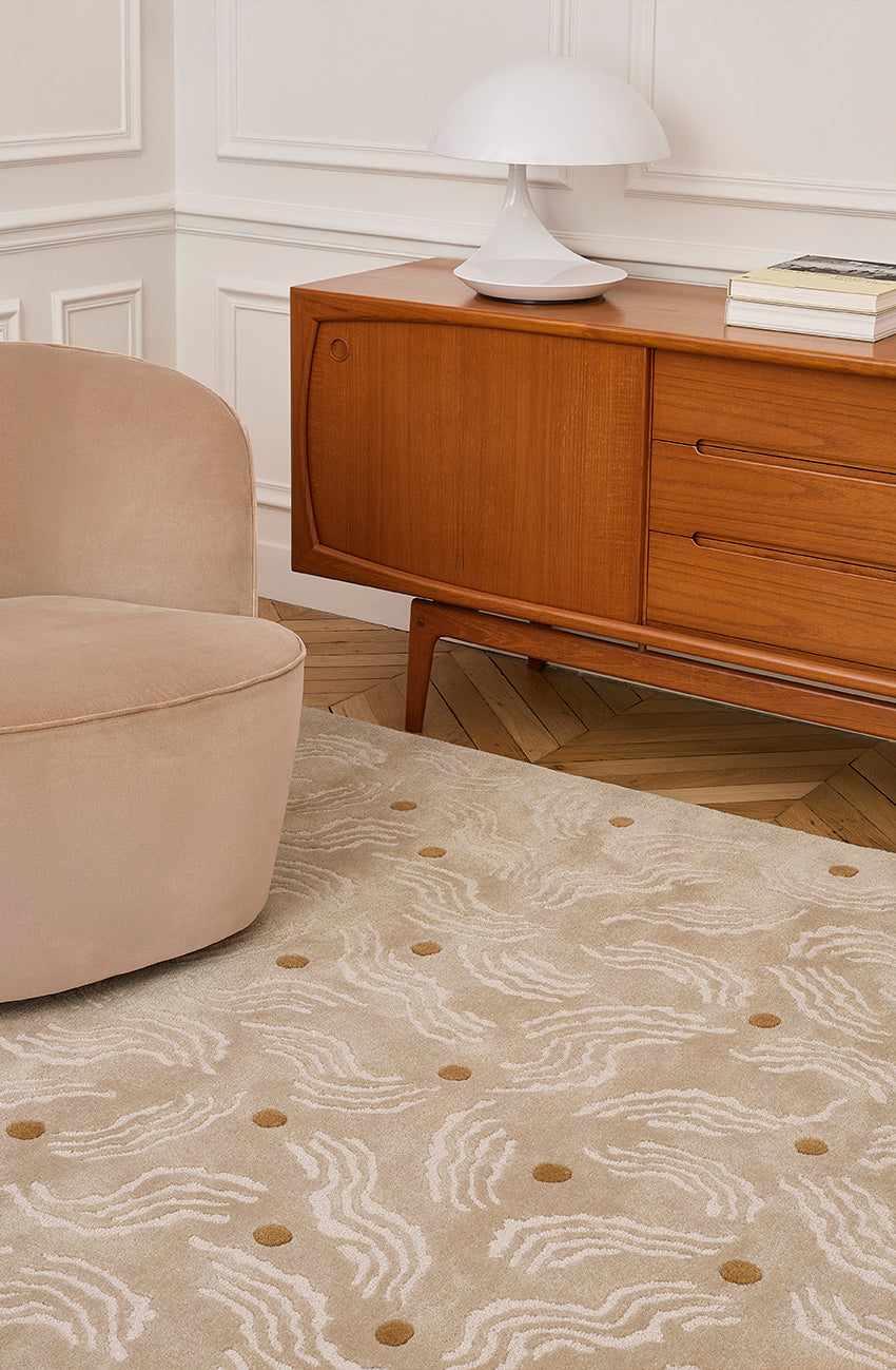 toulemonde-bochart-miramar-beige-tapis-en-laine-tuft-main-ondul image 3
