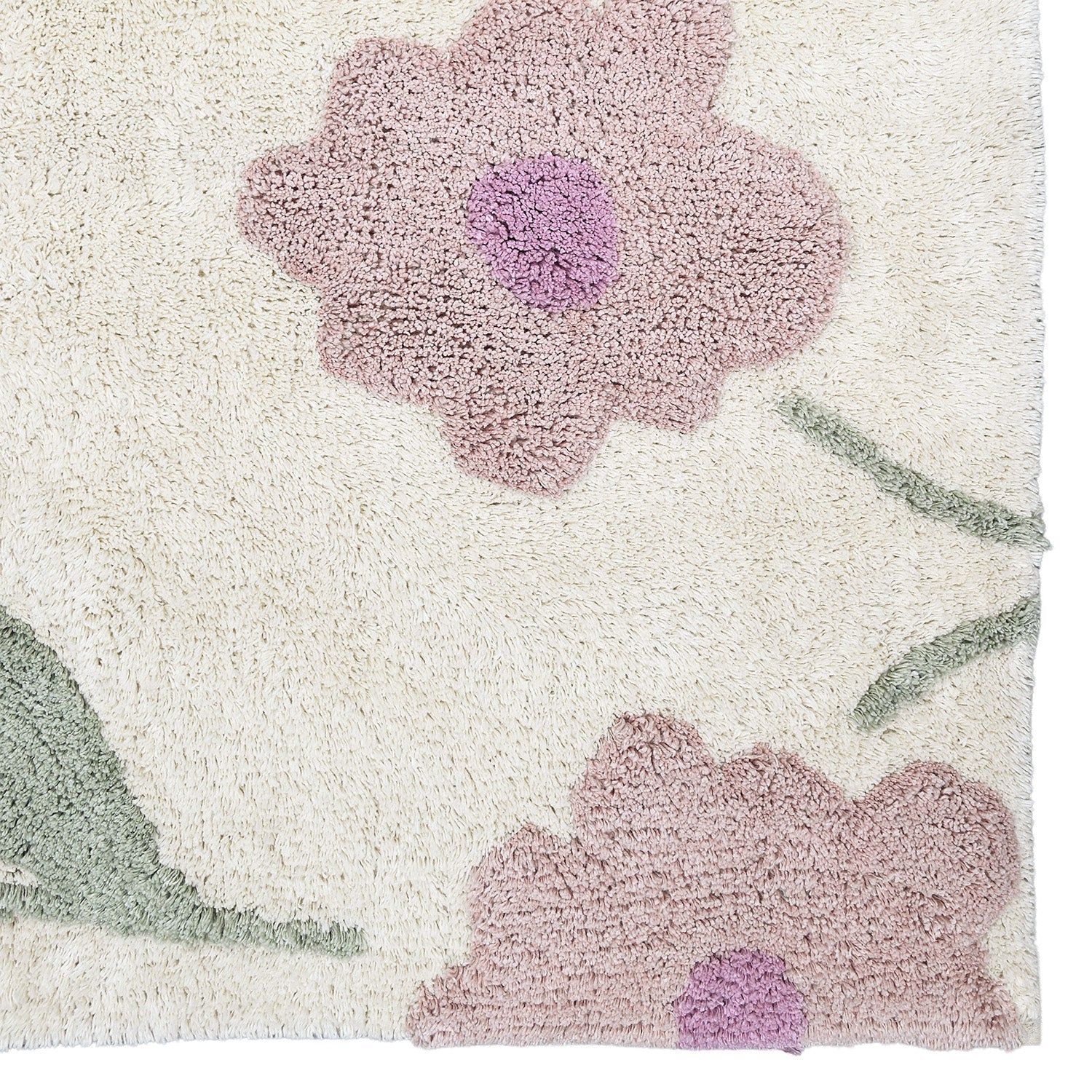 nattiot-sunny-flowers-rose-tapis-enfant-100x150-cm-coton-fleurs image 6