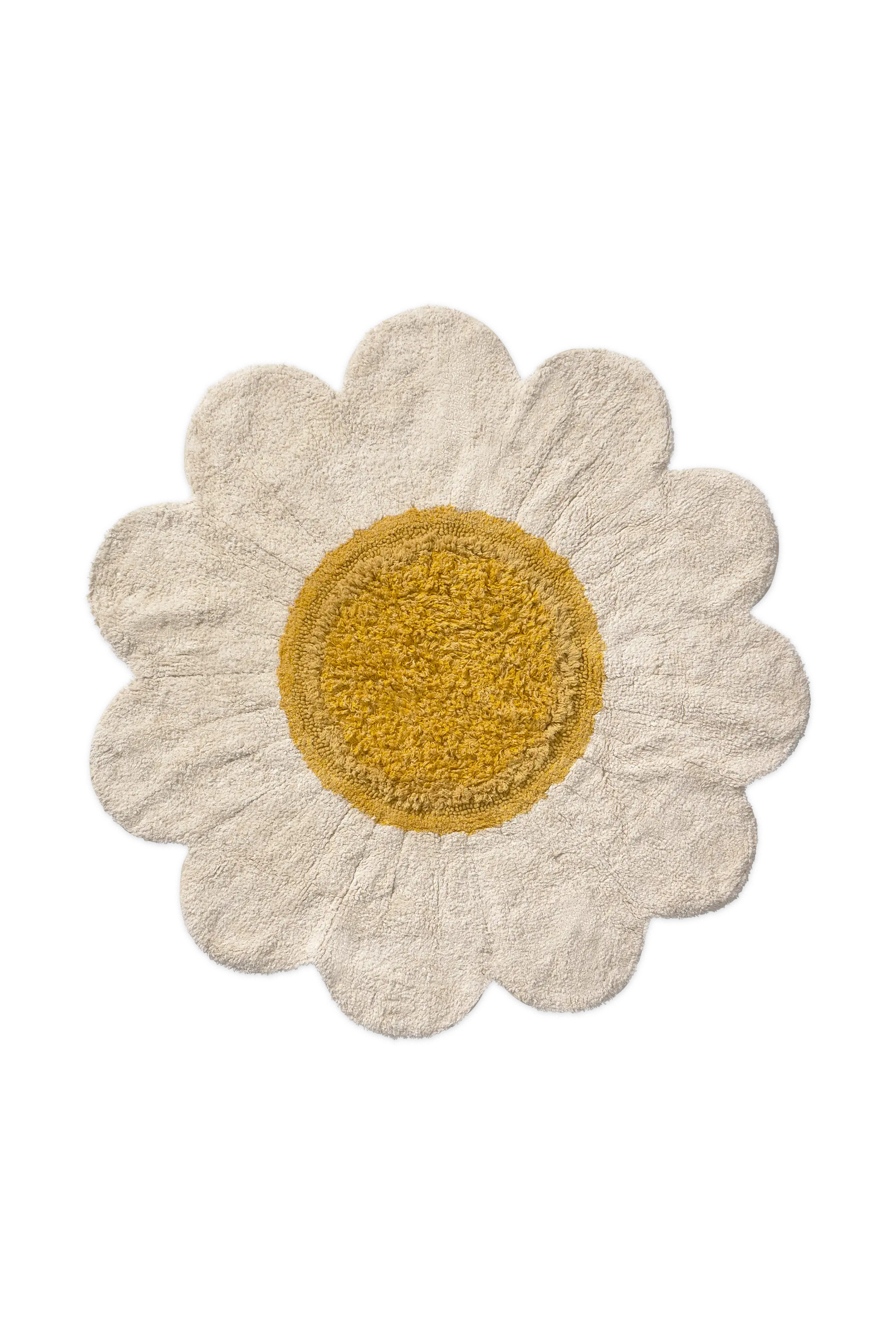lorena-canals-tapis-lavable-white-daisy-fleur-marguerite image 1