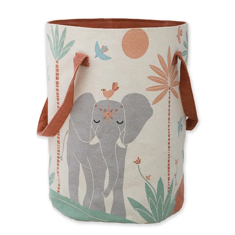 nattiot-malena-panier-de-rangement-chambre-enfant-coton image 1