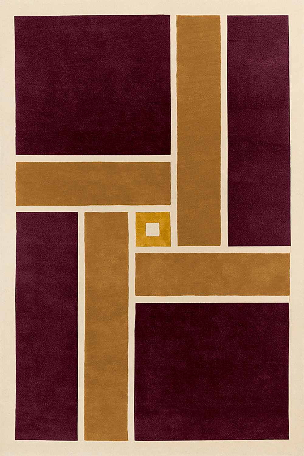 toulemonde-bochart-vintage-tapis-bordeaux-tuft-main image 1