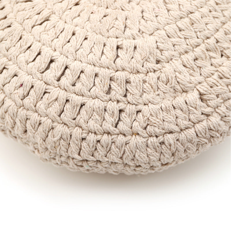 nattiot-lenka-ecru-coussin-coton-rond-crochet-pompon-boh-me image 4