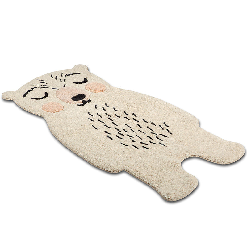 nattiot-odino-petit-ours-tapis-chambre-b-b-coton-lavable-tuft-main image 3