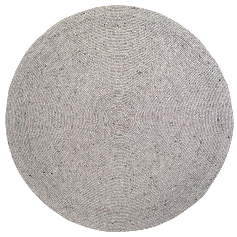 nattiot-neethu-gris-m-tapis-rond-laine-feutr-e image 1