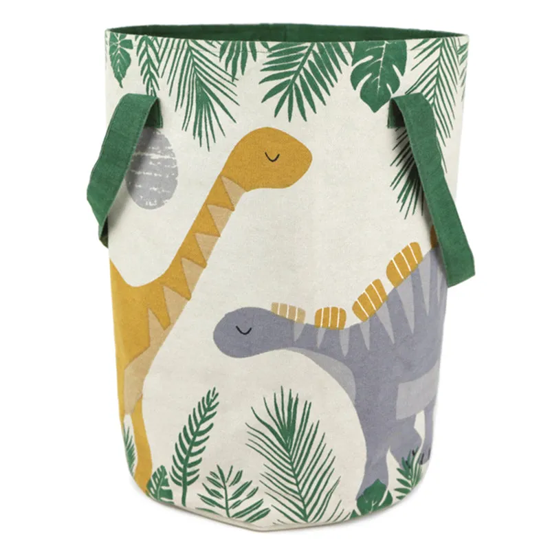 nattiot-sensaku-panier-de-rangement-chambre-enfant-dinosaure-coton image 1