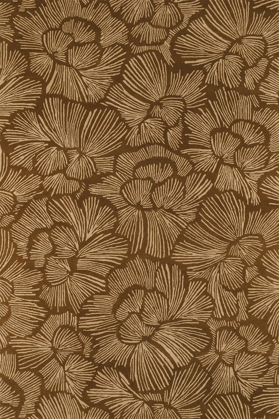 toulemonde-bochart-gala-tapis-vert-floral-laine-170x240-200x300-250x350 image 1