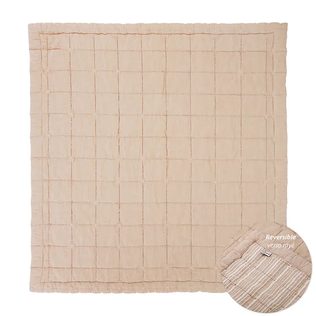 nattiot-anna-terracotta-couverture-b-b-coton-lav-r-versible image 1