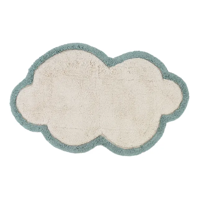 nattiot-little-nimbus-aqua-tapis-enfant-nuage-coton-cru image 1