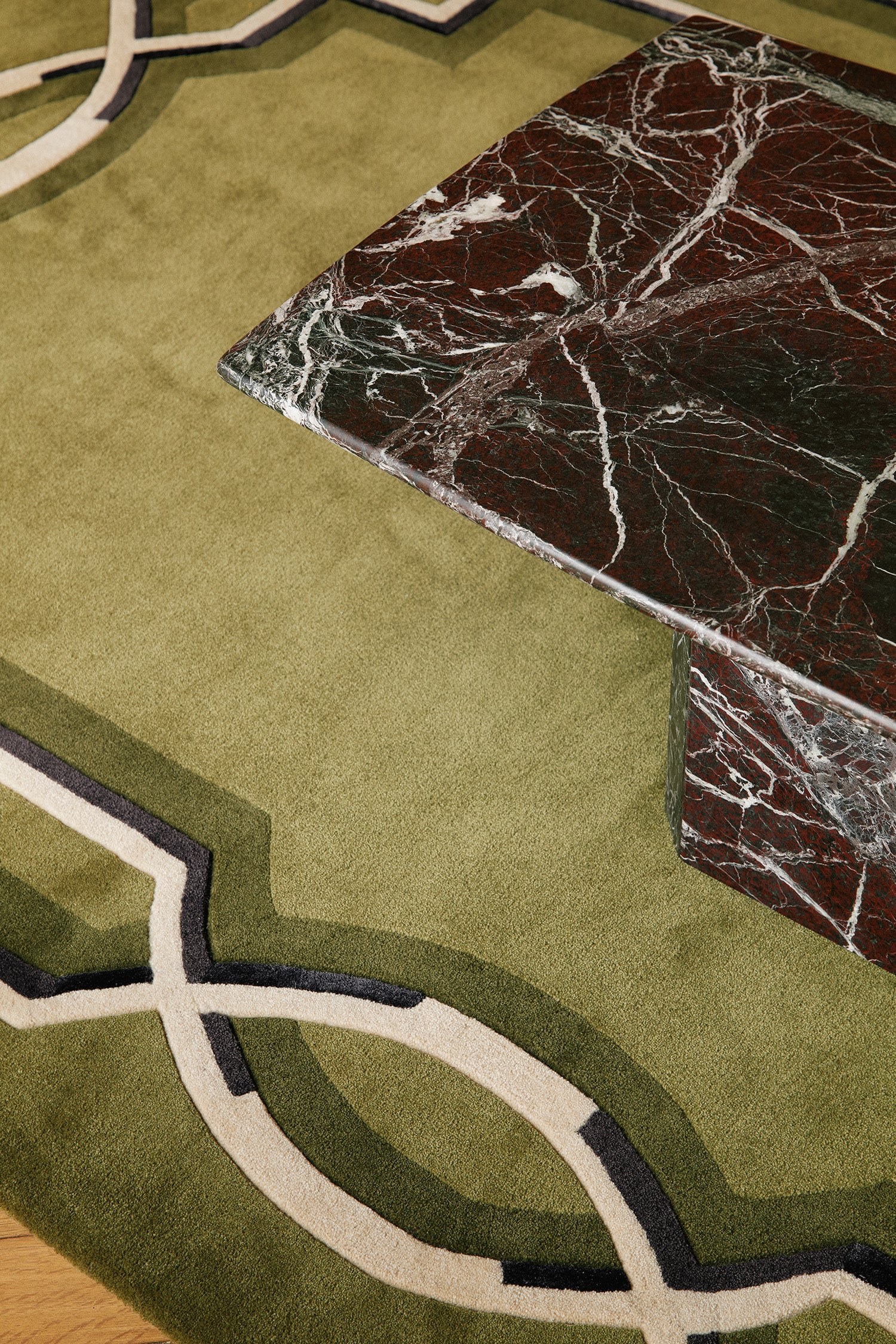 toulemonde-bochart-style-vert-tapis-classique-laine-170x240 image 5