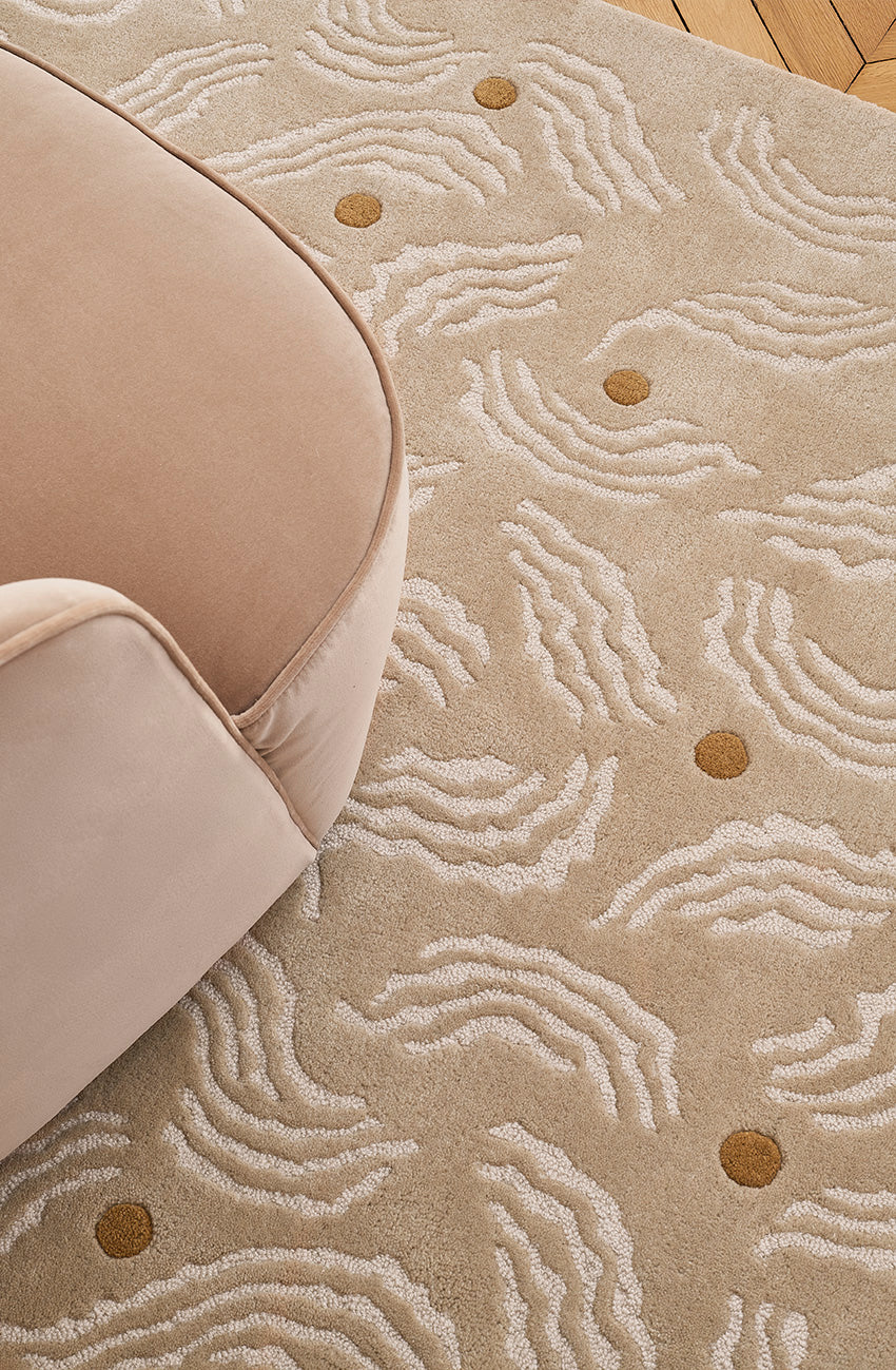 toulemonde-bochart-miramar-beige-tapis-en-laine-tuft-main-ondul image 5