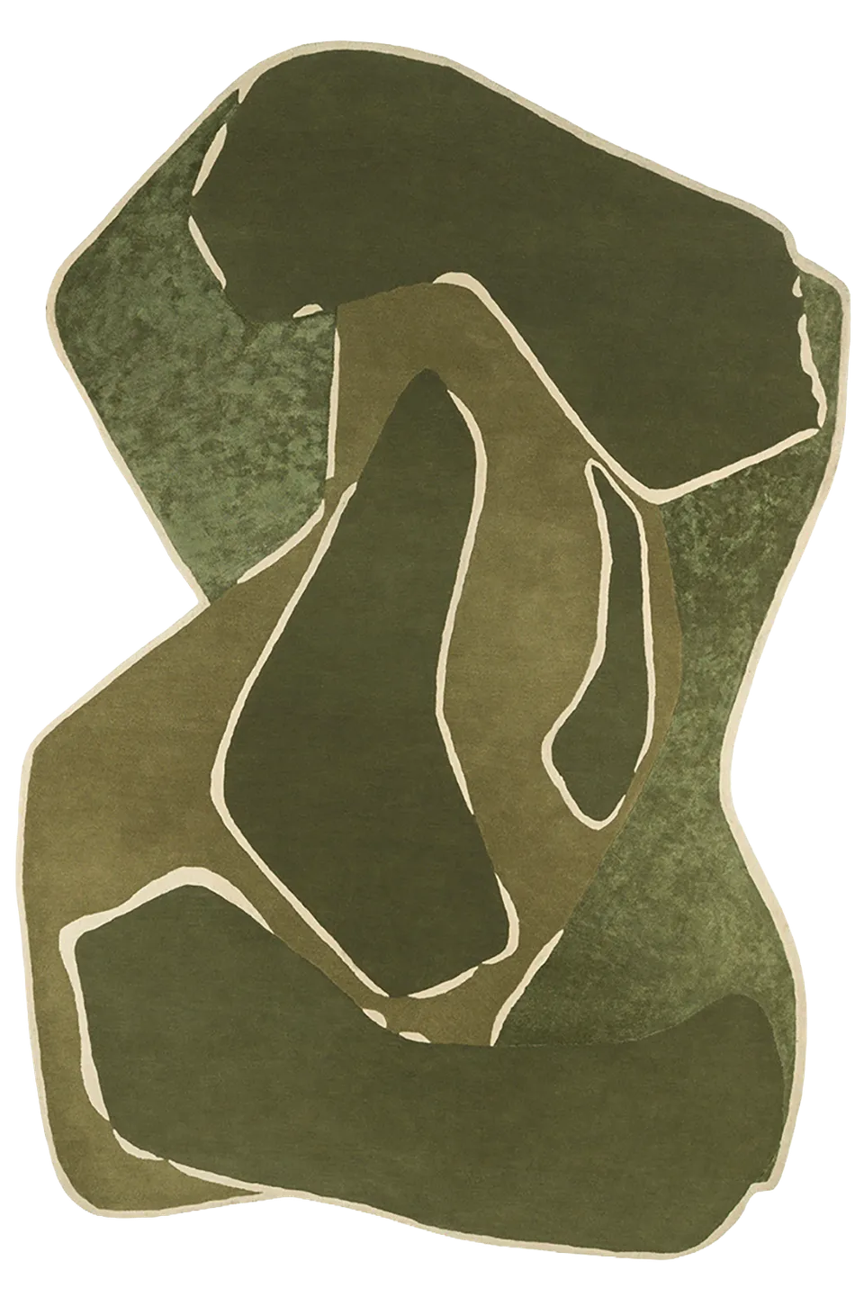 toulemonde-bochart-muse-vert-kaki-tapis-en-laine-et-viscose-230x350 image 1