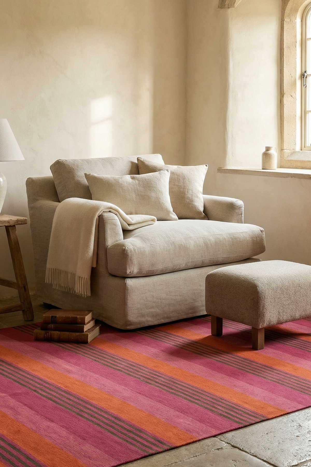 toulemonde-bochart-pompei-rose-fuchsia-tapis image 2