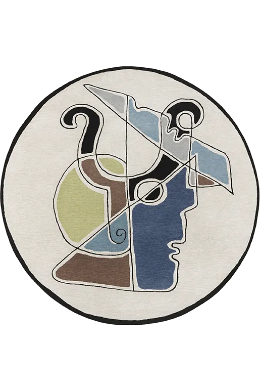 toulemonde-bochart-minos-tapis-rond-en-laine-tuft-main-multicolore image 1
