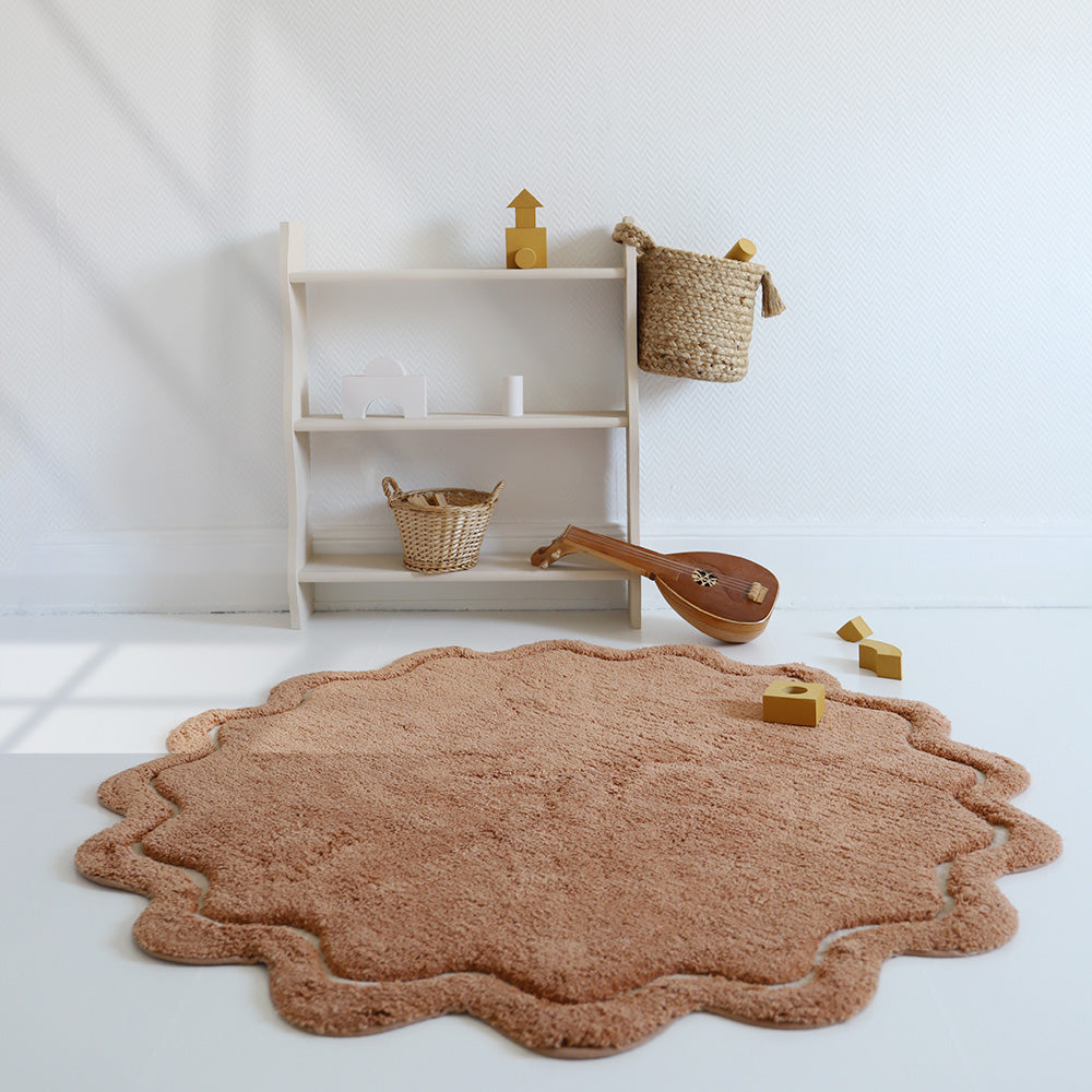 nattiot-sweet-april-toffee-tapis-enfant-coton-lavable-rond image 2