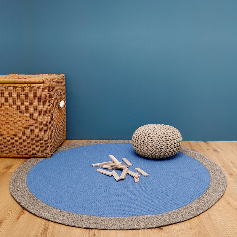 nattiot-nolan-bleu-tapis-rond-laine-tress-e image 1