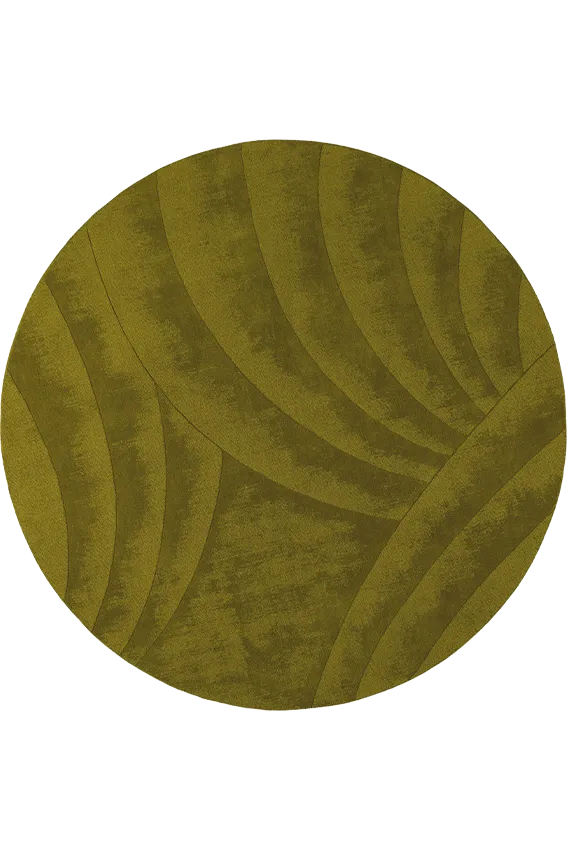 toulemonde-bochart-volute-rond-tapis-rond-vert image 1