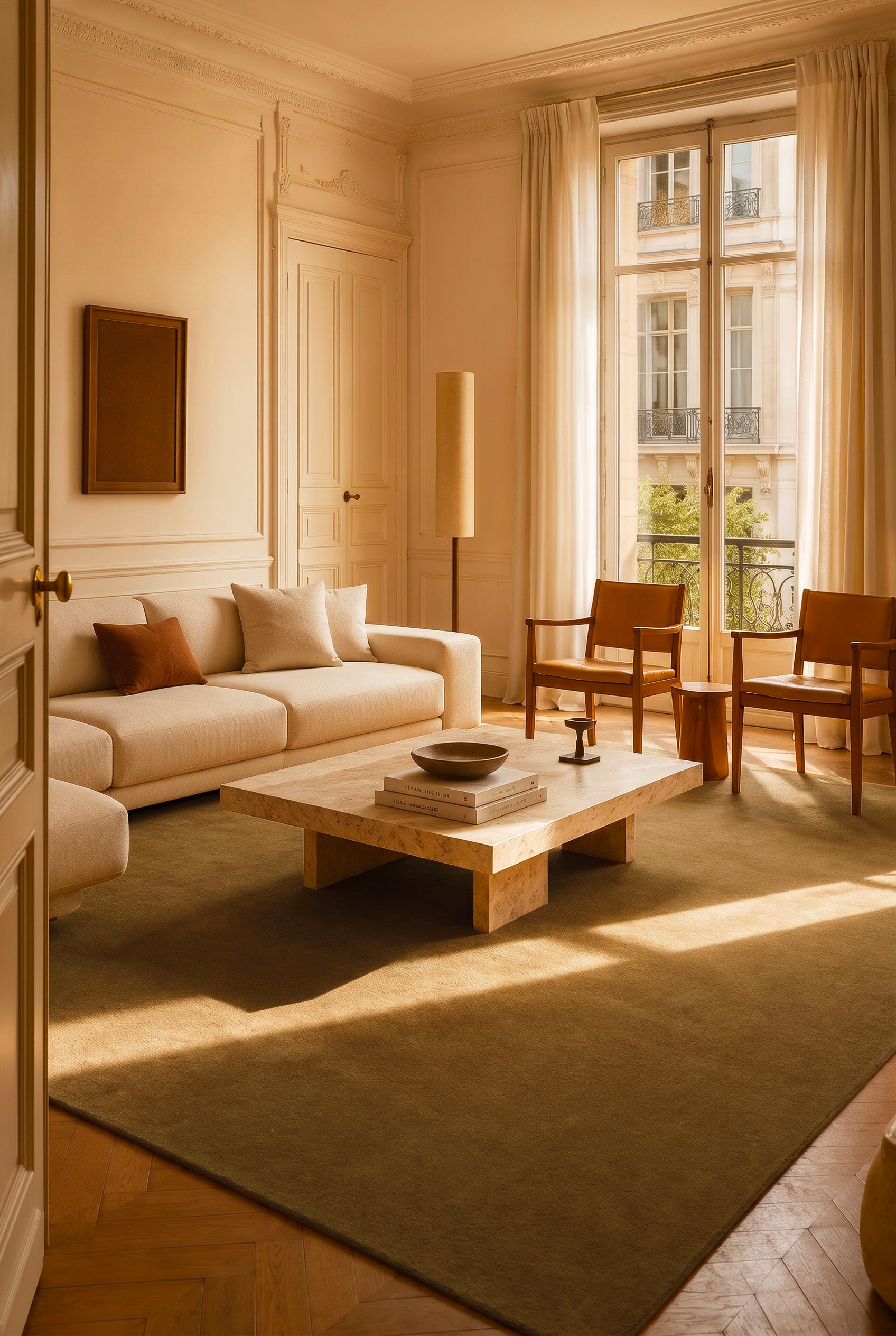 toulemonde-bochart-signature-ocre-tapis-laine-tiss-main-2 image 3