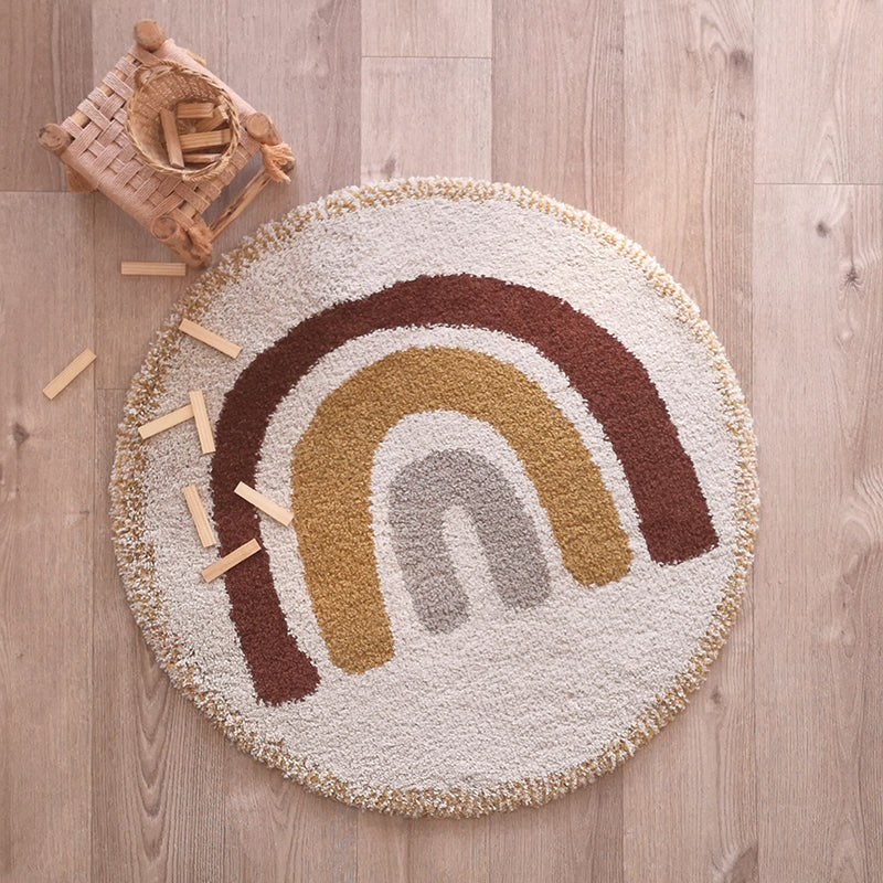 nattiot-bohemian-rainbow-tapis-enfant-arc-en-ciel-rond image 2